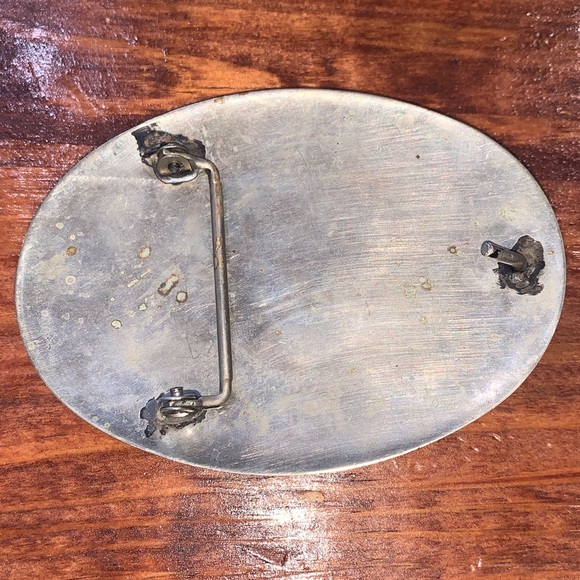 Vintage Native American Eagle Turquoise Belt Buckle - Picture 12 of 14